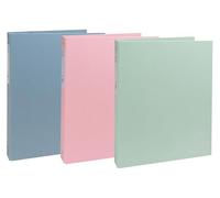 Exacompta - Réf. 51239E - Carton de 10 classeurs rigides recyclés Autentik - 4 anneaux ronds diamètre 30mm - Dos 40 mm - Dimensions extérieures : 32 x 26 cm - Format à classer A4 - Assortis