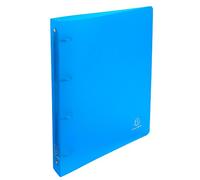 Exacompta - Réf. 51262E - Carton de 10 classeurs semi-rigides PP Chromaline - 4 anneaux ronds 30 mm - Dos 40 mm - Dimensions extérieures : 32 x 26,8 cm - Format à classer A4 Maxi - Turquoise