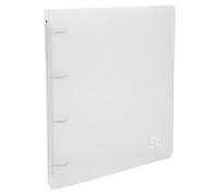 Exacompta - Réf. 51264E - 1 Classeur semi-rigide PP Chromaline - 4 anneaux ronds diamètre 30 mm - Dos 40 mm - Dimensions extérieures : 32 x 26,8 cm - Format à classer A4 Maxi - Coloris : incolore