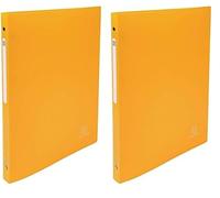 Exacompta - réf. 51299E - 1 Classeur souple avec étiquette OPAK - 4 anneaux ronds diamètre 15 mm - Dos 20 mm - Dimensions extérieures : 32 x 25 cm - Format à classer A4-10 couleurs aléatoires