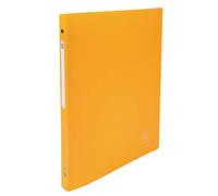 Exacompta - réf. 51299E - 1 Classeur souple avec étiquette OPAK - 4 anneaux ronds diamètre 15 mm - Dos 20 mm - Dimensions extérieures : 32 x 25 cm - Format à classer A4 - 10 couleurs aléatoires