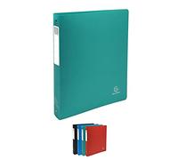 Exacompta - Réf. 51390E - 1 Classeur rigide avec étiquette OPAK - 4 anneaux ronds diamètre 30 mm - Dos 40 mm - Dimensions extérieures : 32 x 26,8 cm - Format à classer A4 Maxi - 4 couleurs aléatoires