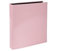 Exacompta Classeur rigide Aquarel 4 anneaux en D Ø25 mm Dos 4 cm 31,5x27 cm A4 Rose