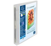 Exacompta Classeur souple 4 anneaux 30 mm Kreacover personnalisable A4 polypropylène translucide - Dos 4 cm - Incolore