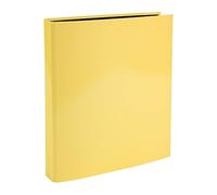 Exacompta - Réf. 51569E - 1 Classeur rigide Aquarel 4 anneaux en D - Diamètre 25 mm - Dos de 4 cm - Dimensions extérieures 31,5 x 27 cm - format à classer A4 - Coloris jaune citron
