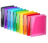 Exacompta - Réf. 51770E - Carton de 10 classeurs Iderama - 4 anneaux ronds 30 mm - Dos 40 mm - Dimensions extérieures : 32 x 26,8 cm - Format à classer A4 Maxi - Assortis