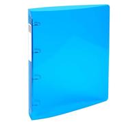 Exacompta - Réf. 51772E - Carton de 10 classeurs Iderama - 4 anneaux ronds 30 mm - Dos 40 mm - Dimensions extérieures : 32 x 26,8 cm - Format à classer A4 Maxi - Bleu clair