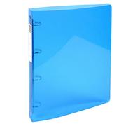 Exacompta Classeur souple 4 anneaux 30 mm A4 IDERAMA - Polypropylène - Dos 4 cm - Bleu ciel