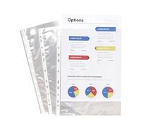 Exacompta - Réf. 5250E - Sachet de 50 pochettes perforées en Polypropylène lisse - Epaisseur 6/100ème - Perforation universelle 11 trous - Format à classer A4 - Incolore