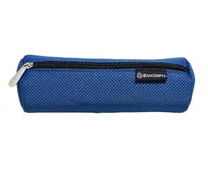 Exacompta - Réf. 52530E - Carton de 6 Trousses Rondes Mesh - en Tissu Mesh Effet Sportswear - doublées de Polyester - dim 22 x 8 cm - Couleurs Bleu, Gris, Rouge, Vert