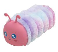 Exacompta - Réf. 52550E - 1 Trousse chenille en fourrure synthétique pour le corps et silicone pour les extémités de la trousse - 2 couleurs aléatoires rose ou turquoise