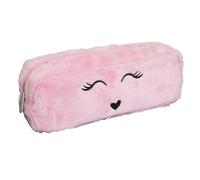 Exacompta - Réf. 52840E - Carton de 20 trousses rectangulaires Fourrure - en fourrure synthétique - doublée de polyester - forme XL rectangle - dim 22,5x7,5cm - couleurs bleu, ivoire, mauve, rose