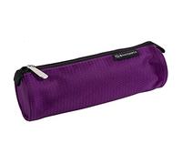 Exacompta - Réf. 52860E - 1 Trousse forme ronde Opak - fabriquée en polyester texturé - doublure en polyester - dimensions 22,5 x 7,5 cm - couleurs aléatoires