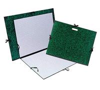 Exacompta - Réf. 532800E - 5 cartons à dessin Annonay - avec rubans tissu - dos et coins toilés - dimensions 52 x 72 cm - format à classer Raisin (500 x 650 mm) - couleur vert