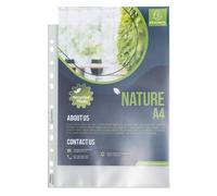 Exacompta - Réf. 5330E - Carton de 500 pochettes perforées A4 FOREVER - En polypropylène grainé recyclé - Epaisseur 9/100ème - Dimensions : 23 x 30,5 cm - Cristal translucide
