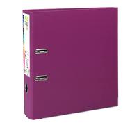 Exacompta Classeur à levier Prem'Touch A4 maxi Dos 80 mm int. et ext. polypropylène Fuchsia