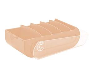 Exacompta - Réf. 5336123D - 1 Learning box BUNNYBOX A8 - dimensions 19,5x10x6,2 cm - couleur corail/cristal - capacité jusqu'à 650 cartes au format A8