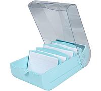 Exacompta Learning box BUNNYBOX A8 19,5x10x6,2 cm vert pastel/cristal – 650 cartes A8