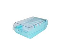 Exacompta - Réf. 5336323D - Carton de 8 Learning box BUNNYBOX A8 Aquarel - dimensions 19,5x10x6,2 cm - couleur vert pastel/cristal - capacité jusqu'à 650 cartes au format A8