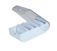 Exacompta - Réf. 5346223D - 1 Learning box BUNNYBOX A7 - dimensions 25x13,2x8,5 cm - couleur bleu pastel/cristal - capacité jusqu'à 900 cartes au format A7