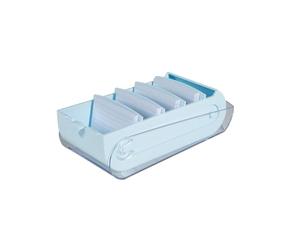 Exacompta - Réf. 5346223D - Carton de 8 Learning box BUNNYBOX A7 Aquarel - dimensions 25x13,2x8,5 cm - couleur bleu pastel/cristal - capacité jusqu'à 900 cartes au format A7