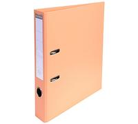 Exacompta - Réf. 53505E - 1 Classeur à levier A4 Prem'Touch - Dos de 50 mm - Mécanique 55 mm - Dimensions extérieures : 32 x 29 x 5 cm - Format à classer A4 - Coloris : Saumon