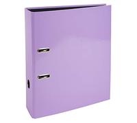 Exacompta - Réf. 53565E - 1 Classeur à levier A4 Prem'Touch AQUAREL - Dos de 80 mm - Mécanique 80 mm - Dimensions extérieures : 32 x 28,5 x 8 cm - Format à classer A4- Coloris : Mauve