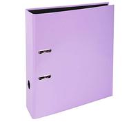 Exacompta - Réf. 53565E - Carton de 10 classeurs à levier A4 Prem'Touch AQUAREL - Dos de 80 mm - Mécanique 80 mm - Dimensions extérieures : 32 x 28,5 x 8 cm - Format à classer A4 - Mauve