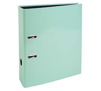 Exacompta - Réf. 53568E - 1 Classeur à levier A4 Prem'Touch AQUAREL - Dos de 80 mm - Mécanique 80 mm - Dimensions extérieures : 32 x 28,5 x 8 cm - Format à classer A4 - Coloris : Vert pastel