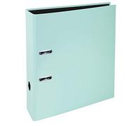 Exacompta - Réf. 53568E - Carton de 10 classeurs à levier A4 Prem'Touch AQUAREL - Dos de 80 mm - Mécanique 80 mm - Dimensions extérieures : 32 x 28,5 x 8 cm - Format à classer A4 - Vert pastel