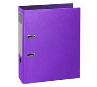 Exacompta - Réf. 53650E - Carton de 10 classeurs à levier Prem'Touch Teksto - dos 80 mm - mécanique 80 mm - Dimensions extérieures 32 x 29 cm - format à classer A4 - couleurs assorties