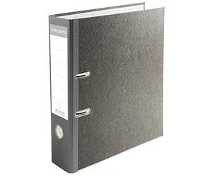 Exacompta - Réf. 53710E - Carton de 20 classeurs à levier papier marbré - dos de 70 mm - mécanique 75 mm - dim extérieures 32 x 29 x 7 cm - format à classer A4 - Coloris gris