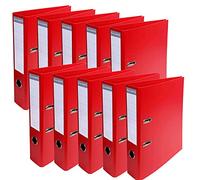 Exacompta - Réf. 53745E - Carton de 10 Classeurs à levier A4 Prem'Touch - Dos de 70 mm - Mécanique 75 mm - Dimensions extérieures : 32 x 29 x 7 cm - Format à classer A4 - Coloris : Rouge