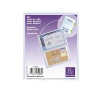 Exacompta Pochette De Protection Carte De Visite 4 Faces - 64 X 110 Mm