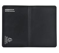 Exacompta - Ref. 5402E - Paquet de 10 étuis de Protection RFID CB Hidentity - Double 2 volets pour protéger 1 ou 2 cartes bancaires - Anti-Piratage - Format à Classer : 8,5x5,4 cm - Coloris noir