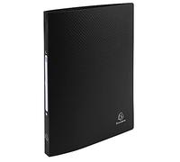 Exacompta - réf. 54191E - 1 Classeur souple avec étiquette OPAK - 2 anneaux ronds diamètre 15 mm - Dos 20 mm - Dimensions extérieures : 32 x 25 cm - Format à classer A4 - Coloris : noir