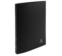 Exacompta - réf. 54191SE - Lot de 5 classeurs souples OPAK - 2 anneaux ronds diamètre 15 mm - Dos 20 mm - Dimensions extérieures : 32 x 25 cm - Format à classer A4 - Coloris : noir