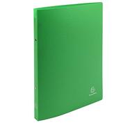 Exacompta - Réf. 54193SE - Carton de 25 classeurs avec étiquette OPAK - 2 anneaux ronds diamètre 15 mm - Dos 20 mm - Dimensions extérieures : 32 x 25 cm - Format à classer A4 - Vert foncé