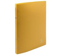 Exacompta - réf. 54196SE - Lot de 5 classeurs souples OPAK - 2 anneaux ronds diamètre 15 mm - Dos 20 mm - Dimensions extérieures : 32 x 25 cm - Format à classer A4 - Coloris : jaune