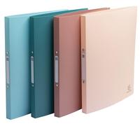 Exacompta - Réf. 54270E - Paquet de 4 classeurs souples Skandi - PP recyclé - 2 anneaux ronds - dos 20 mm - Format extérieur : 32x25 cm - Format à classer A4-4 couleurs assorties