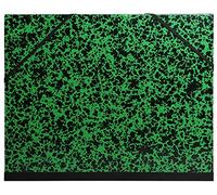 Exacompta - Réf. 542800UNISE - 1 carton à dessin Annonay - avec élastiques - dos toilé - garde blanche - dimensions 52 x 72 cm - format à classer Raisin (500 x 650 mm) - couleur vert