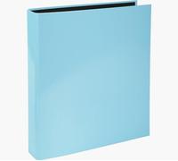 Exacompta Classeur Aquarel 2 anneaux en D 25 mm – format A4 – Bleu pastel