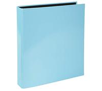 Exacompta - réf. 54568E - Carton de 10 classeurs rigides 2 anneaux en D de 25 mm - Dos 40 mm - Aquarel - Dimensions extérieures : 31,5 x 27 cm - Format à classer A4 - Coloris : bleu pastel