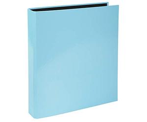 Exacompta - réf. 54568E - Carton de 10 classeurs rigides 2 anneaux en D de 25 mm - Dos 40 mm - Aquarel - Dimensions extérieures : 31,5 x 27 cm - Format à classer A4 - Coloris : bleu pastel