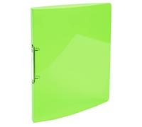 Exacompta - Réf. 54673E - Classeur souple PP Iderama - 2 anneaux ronds diamètre 15 mm - Dos 20 mm - Dimensions extérieures : 32 x 25 cm - Format à classer A4 - Coloris : vert anis