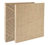 Exacompta - Réf. 54947E - Carton de 10 classeurs rembordés Eterneco rigides - 2 anneaux ronds diamètre 30 mm - dos 40 mm - dimensions extérieures 32 x 26cm - format à classer A4 - 2 visuels assortis