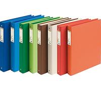 Exacompta - réf. 54980E - Carton 10 classeurs rigides rembordés Forever - 2 anneaux ronds diamètre 30 mm - Dos 40 mm - Dimensions extérieures : 32 x 26 cm - Format à classer A4 - 8 coloris assortis