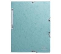 Exacompta - Réf. 55273E - Carton de 25 chemises à élastiques Skandi - pochettes 3 rabats - en carte lustrée 400g/m2 - dimensions 24 x 32 cm pour documents au format A4 - couleur bleu givré