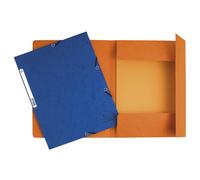 Exacompta - Réf. 55300E - Paquet de 10 chemises à élastiques - pochettes 3 rabats - en carte lustrée 355 g/m2 - dimensions 24 x 32 cm pour documents au format A4-5 couleurs assorties