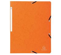Exacompta - Réf. 55410E - 1 chemise à élastiques sans rabat - pochette en carte lustrée 355 g/m2 - dimensions 24 x 32 cm pour documents au format A4 - couleur aléatoire